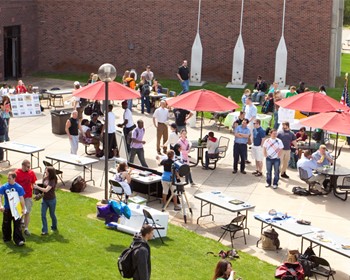 Student Picnic on the Riverside Plaza at Coon Rapids