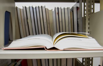 book on library shelf