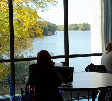 Student in Cafeteria