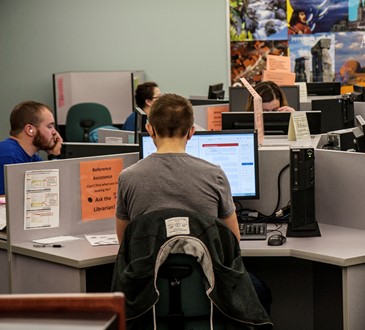 Student using Computer