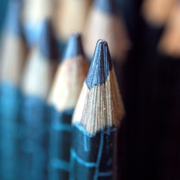 close up of pencils
