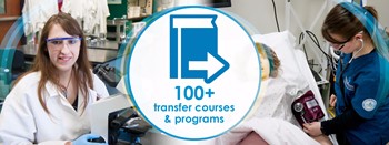 100+ transfer courses & programs