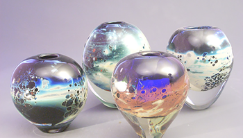 Blown glass Art by Erik Wiger