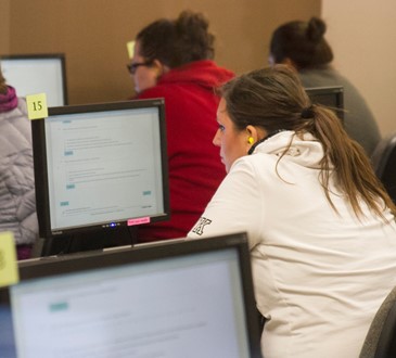 computers in testing center