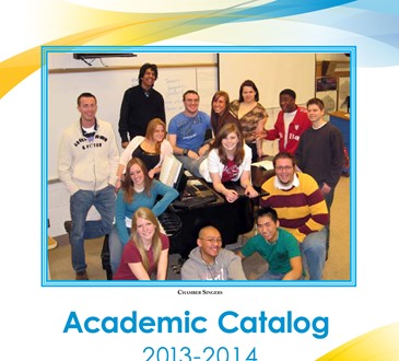 2013-14 academic catalog cover