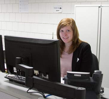 Student using Computer