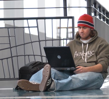 Student using Computer