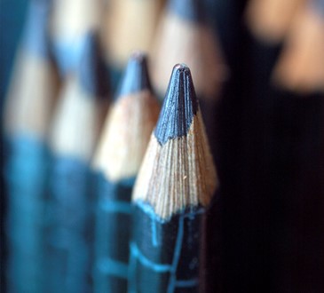 close up of pencils