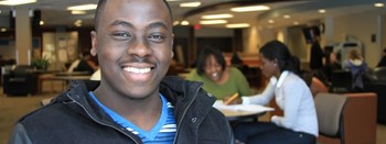 students in student center