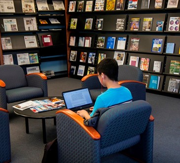 Student using Computer