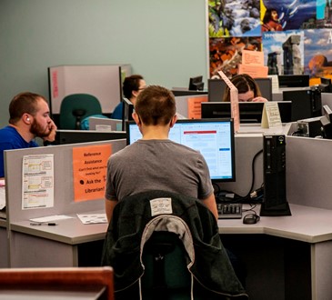 Student using Computer