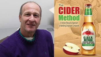 Business professor Jon Gallop and CIDER Method book cover