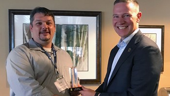 Chief Human Resources Officer Jay Nelson with Minnesota State’s 2019 Human Resources All-Star Award