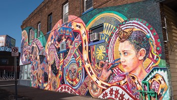 Mural created by artist, Greta McLain
